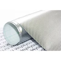 Пленка Карбон 4D хром серебро