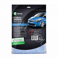 Салфетка замша перфорированная 40х55см (УПАК.)