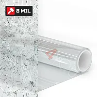 Прозрачная противоударная защитная пленка на окна 8Mil