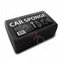 Губка автомобильная прямоугольная черная GRASS 190х110х55 мм( индивид. упак.)